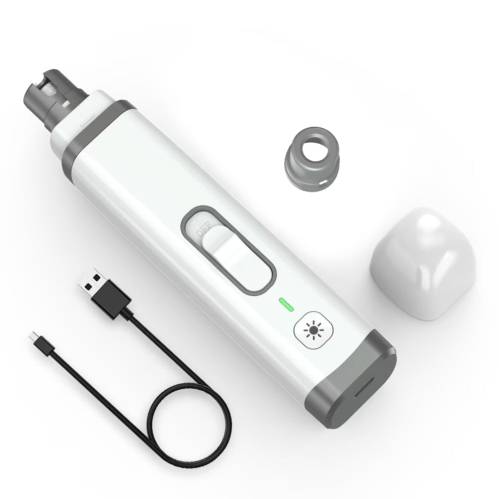 FurNinja PawPro USB rechargeable nail grinder with charging cable